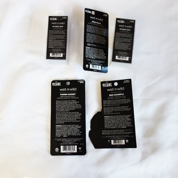 Wet N Wild Disney Villains 5 Makeups bundle Contour, Mascara, Highlighter NEW - Picture 2 of 11